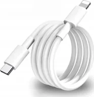 Kable komputerowe i do monitorów - Kabel USB Typu C - Lightning do iPhone Szybkie Ładowanie PD 2A 12W Biały 1m - miniaturka - grafika 1