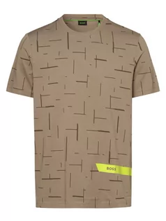 Koszulki męskie - BOSS Green - T-shirt męski  Tee 3, brązowy|szary - grafika 1