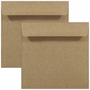 Koperty ozdobne K4 17cm EKO Kraft brązowe - 2szt - Koperty - miniaturka - grafika 1