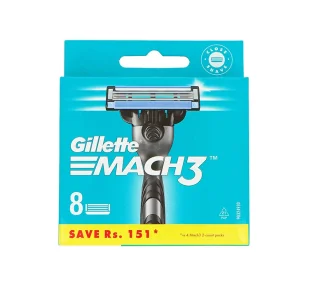 Gillette Mach 3 8 ostrzy do maszynki do golenia (4987176150516) - Maszynki do golenia i wkłady - miniaturka - grafika 1