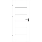 Drzwi wewnętrzne - Drzwi wewnętrzne łazienkowe z podcięciem wentylacyjnym Hebe biały 70 lewe - miniaturka - grafika 1