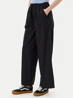 Spodnie damskie - Volcom Spodnie materiałowe Dropping B1212503 Czarny Relaxed Fit - miniaturka - grafika 1
