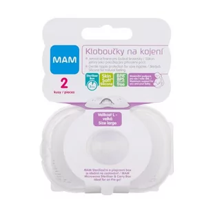 MAM Nipple Shields L wkładki do biustonosza 2 szt dla kobiet - Akcesoria do karmienia - miniaturka - grafika 1