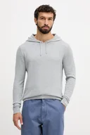 Swetry męskie - Pepe Jeans sweter z domieszką kaszmiru męski kolor szary lekki PM7000009 - miniaturka - grafika 1