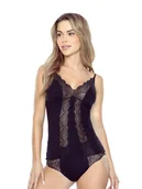 Koszulki i topy damskie - Damska koszulka bieliźniana dopasowana czarna Eldar r.XL - miniaturka - grafika 1