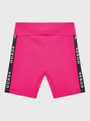 Spodenki damskie - Guess Szorty sportowe J3RD14 KABR0 Różowy Slim Fit - miniaturka - grafika 1