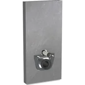 Stelaże i zestawy podtynkowe do WC - Geberit Monolith Moduł sanitarny do WC wiszącej 101x48 cm gres szkliwiony efekt łupka/aluminium czarny chrom 131.022.00.5 - odbiór osobisty: Kraków, Warszawa - miniaturka - grafika 1
