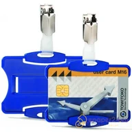 Identyfikatory - HOLDER DO KARTY DURABLE CZARNY (25), NIEBIESKI - miniaturka - grafika 1