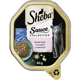 Sheba Sauce Collection Sauce Lover 22 x 85 g Łosoś MSC - Mokra karma dla kotów - miniaturka - grafika 1