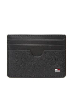 Tommy Hilfiger Etui na karty kredytowe Th Flag Cc Holder AM0AM13517 Czarny - Etui na dokumenty i karty - miniaturka - grafika 1