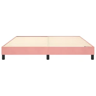 Lumarko Rama łóżka, różowa, 180x200 cm, tapicerowana aksamitem - Łóżka - miniaturka - grafika 6