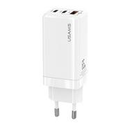 Ładowarki do telefonów - Usams Ład. siec. 2xUSB-C+USB T33 GaN 65W Pd (only - miniaturka - grafika 1