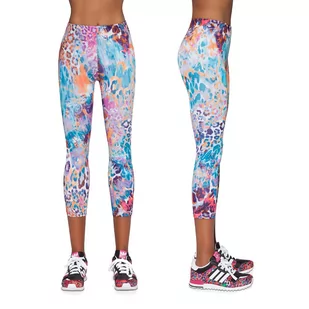 Damskie sportowe legginsy BAS BLEU Caty 70, Wielokolorowy, XL - Legginsy - miniaturka - grafika 1