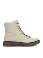 Botki damskie - Rieker Trzewiki CEO-Y3420-62 Beżowy - miniaturka - grafika 1