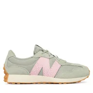 Buty dla dziewczynek - Sneakersy New Balance GS327WT Szary - miniaturka - grafika 1