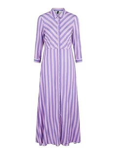 Sukienki - YAS Damska sukienka Yassavanna Long Shirt Dress S. Noos, Orchid, XXL - grafika 1