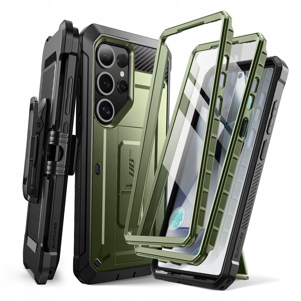 Supcase Etui pancerne UB Pro SP+noSP do Galaxy S25 Ultra, zielone