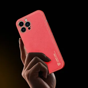 Dux Ducis Yolo eleganckie etui pokrowiec ze skóry ekologicznej iPhone 13 Pro czerwony - Etui i futerały do telefonów - miniaturka - grafika 7