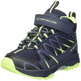 TOM TAILOR Chłopięce buty trekkingowe 4271102, Navy Lime, 32 EU - Buty dla chłopców - miniaturka - grafika 1