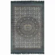 Dywany - vidaXL Dywan typu kilim, bawełna, 120 x 180 cm, szary ze wzorem - miniaturka - grafika 1