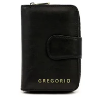 Portfele - Gregorio IT-115 BLACK portfel damski skórzany czarny DAR 56 - miniaturka - grafika 1
