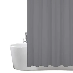 ANSIO® Zasłona prysznicowa, odporna na pleśń i pleśń, 180 x 180 cm, 100% poliester, ciemnoszara - Zasłony - miniaturka - grafika 1
