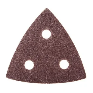 Papier ścierny do szlifierki DEDRA DED794573 trójkątne, delta, gr., 100, 80 x 80 x 80 mm, do DED79456, 5 szt - Materiały ścierne - miniaturka - grafika 1