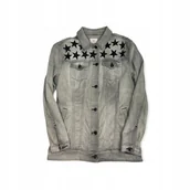 Kurtki damskie - Jeansowa szara kurtka damska LULAROE S - miniaturka - grafika 1