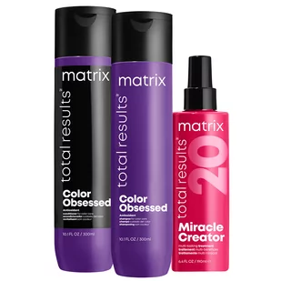 Matrix Color Obsessed, zestaw do włosów farbowanych, szampon + odżywka + maska - Zestawy kosmetyków damskich - miniaturka - grafika 1