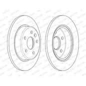 Tarcze hamulcowe - FERODO (FEDERAL-MOGUL)) (FEDERAL-MOGUL)) DDF2426C DDF2426C - miniaturka - grafika 1