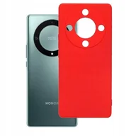 Etui i futerały do telefonów - Etui Do Honor Magic 5 Lite 5G Silicon Case Czerwone Pokrowiec Obudowa Futerał Guma - miniaturka - grafika 1