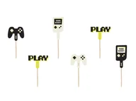 Ciasta i półprodukty do ciast - Pikery na tort Gamer - 6 szt. - miniaturka - grafika 1