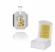 Biżuteria dla dzieci - ! 925 Srebrny Medalik Katolicki 925 1,51g 2cm M6 ! - miniaturka - grafika 1