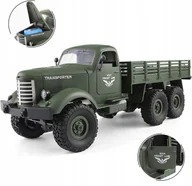 Zabawki zdalnie sterowane - Zdalnie Sterowane Auto, Wojskowy Transporter Ciężarówka Wojskowa - miniaturka - grafika 1