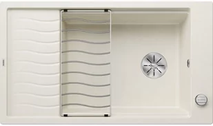 Zlewozmywak granitowy BLANCO Elon XL 8 S Silgranit Delikatny biały + kratka ociekowa 527073 - Zlewozmywaki Zlewozmywak granitowy BLANCO Elon XL 8 S Silgranit Delikatny biały + kratka ociekowa 527073 - Zlewozmywaki - miniaturka - grafika 1