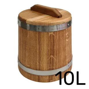 Beczka drewniana dębowa do kiszenia 10l - Beczki - miniaturka - grafika 1