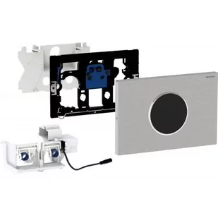 Geberit Sigma10 zestaw uruchamiający WC elektroniczny stal nierdzewna/ polerowana/szczotkowana 115.906.SN.6 - Przyciski spłukujące - miniaturka - grafika 1