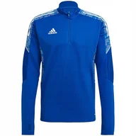 Koszulki męskie - Bluza męska adidas Condivo 21 Training Top Primeblue niebieska GE5421 XS - miniaturka - grafika 1