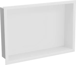 Mexen X-Wall-R półka wnękowa z kołnierzem 45 x 30 cm, biała - 1920453010 - Półki łazienkowe - miniaturka - grafika 1