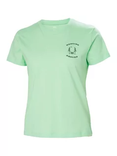 Koszulki i topy damskie - Helly Hansen Koszulka "F2F 2.0" w kolorze zielonym - grafika 1
