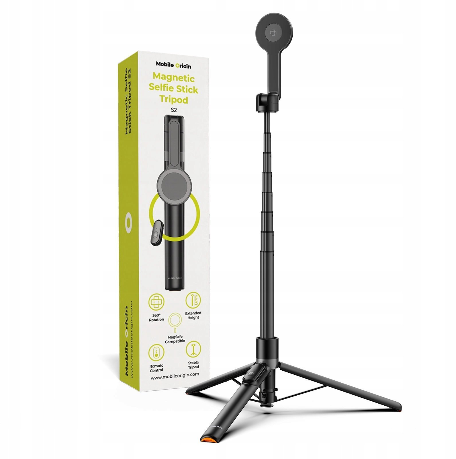 Selfie stick Mobile Origin Mobile Origin Magnetic Selfie Stick Tripod S2