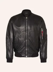dsquared2 Kurtka Skórzana schwarz - Moda i Uroda OUTLET - miniaturka - grafika 1