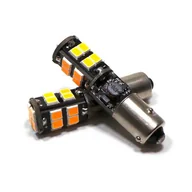 Żarówki samochodowe - Hy21W Żarówka Led Baw9S 12-18V Canbus Pomarańczowa 650Lm Motoledy - miniaturka - grafika 1