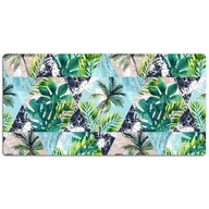 Podkładki na biurko - Podkładka na biurko Tropikalna mozaika geometryczna 120x60 cm - miniaturka - grafika 1