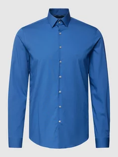 Koszule męskie - Koszula biznesowa o kroju slim fit z kołnierzykiem typu kent model ‘Bari’ - grafika 1