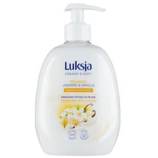 LUKSJA Creamy & Soft Kremowe mydło w płynie Jaśmin i Wanilia, 500ml - Mydła - miniaturka - grafika 1