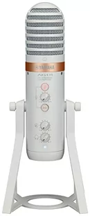 Yamaha AG01 Mikrofon pojemnościowy USB do transmisji na żywo, nagrywania i odtwarzania dźwięku o wysokiej rozdzielczości, dla Windows, Mac, iOS i Android, Biały - Mikrofony estradowe - miniaturka - grafika 1