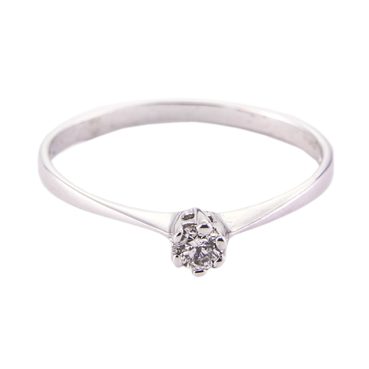 You Engagement RING DIAMANT 0,1 ct GOLD 9 ct 375 Size 50 (15.9)