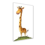 Obrazy i zdjęcia na płótnie - Nowoczesny szklany obraz ze zdjęcia pionowy Żyrafa - miniaturka - grafika 1