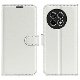 Dla OnePlus Ace 5 Pro 5G / Ace 5 5G / 13R 5G Case Litchi Texture Odporny na wstrząsy skórzany portfel Pokrowiec na telefon Biały - Portfele - miniaturka - grafika 1